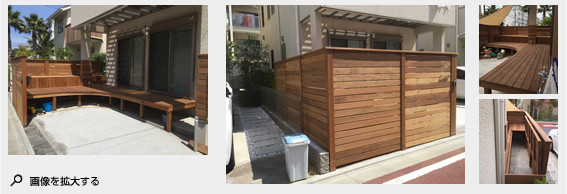 2015年6月施工 藤沢市辻堂西海岸K様邸 外構・ウッドデッキ