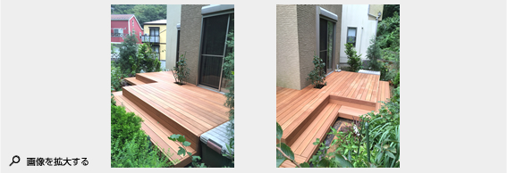 2015年10月施工 葉山町長柄S様邸 ウッドデッキ